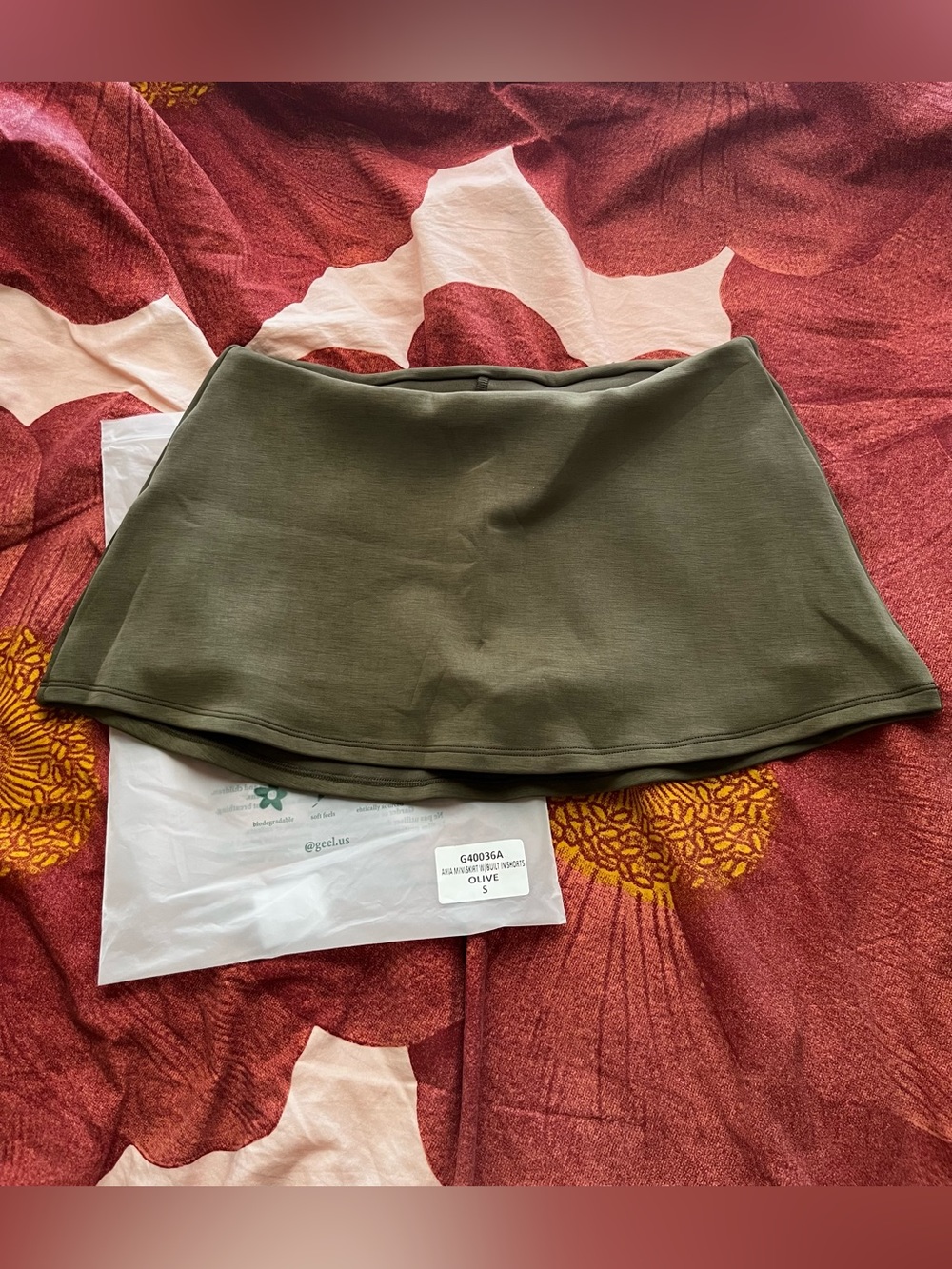 Geel Aria Skirt - Olive - Picture 2 of 5